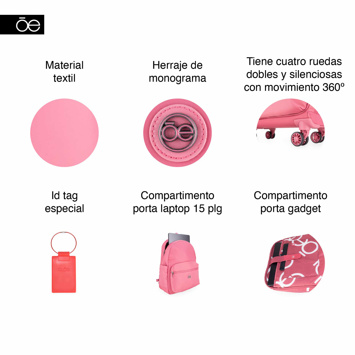 Set De Viajes SS Coral 2EQCO26830COR Cloe image number null