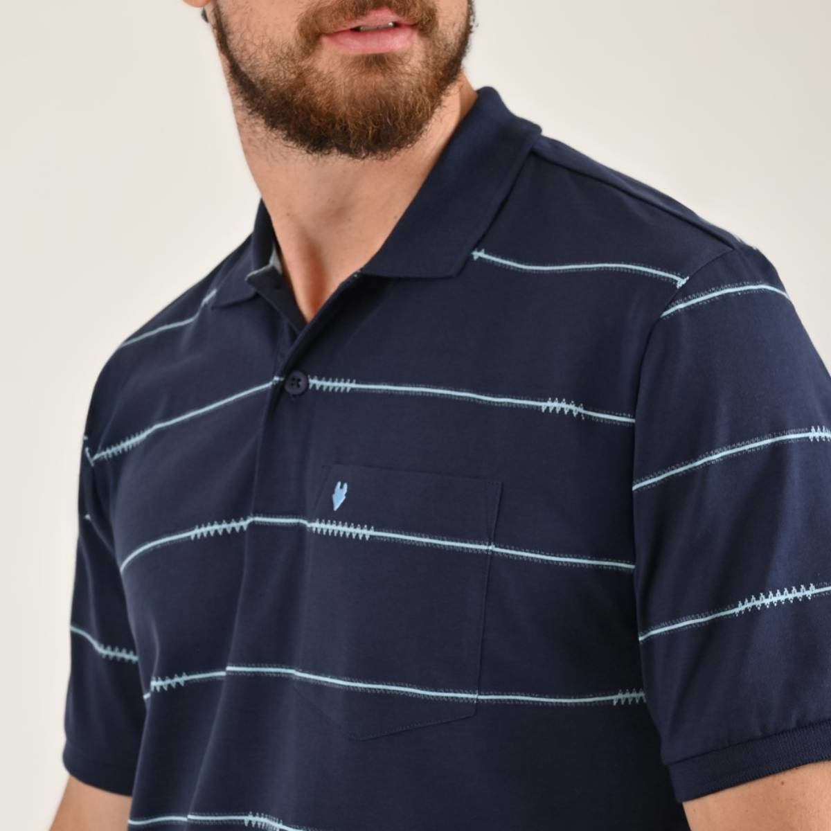 Playera Polo Yale Manga Corta para Hombre Plus image number null