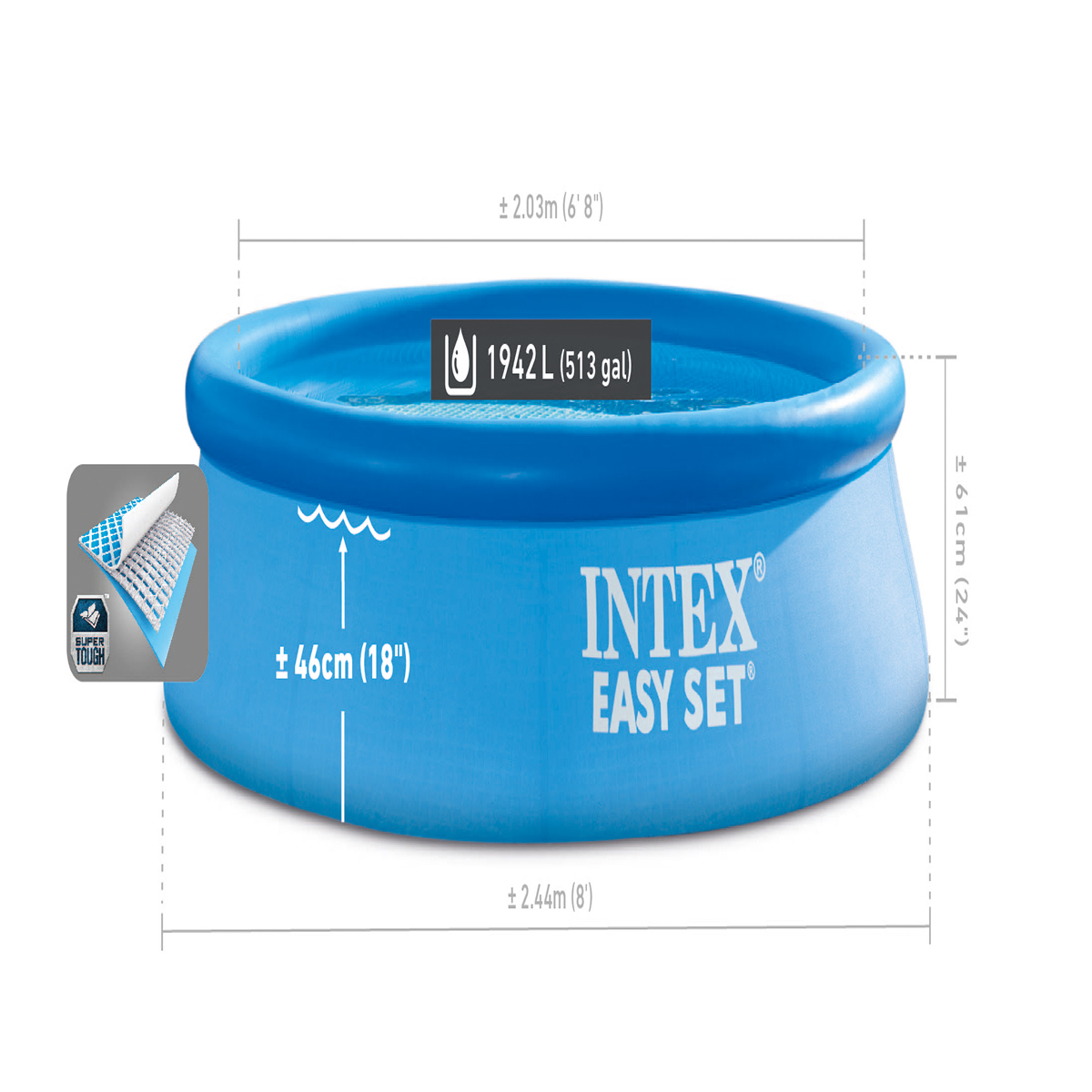 Piscina Easy Set 28106NP Intex image number null
