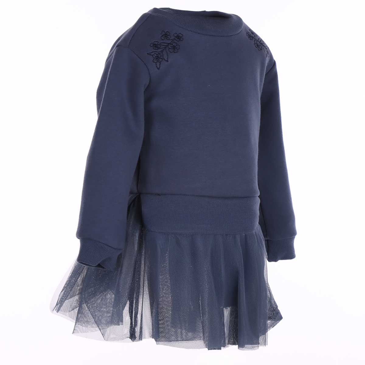 Vestido Manga Larga Falda Tul Bordado Bethaelizabetha para Beba image number null