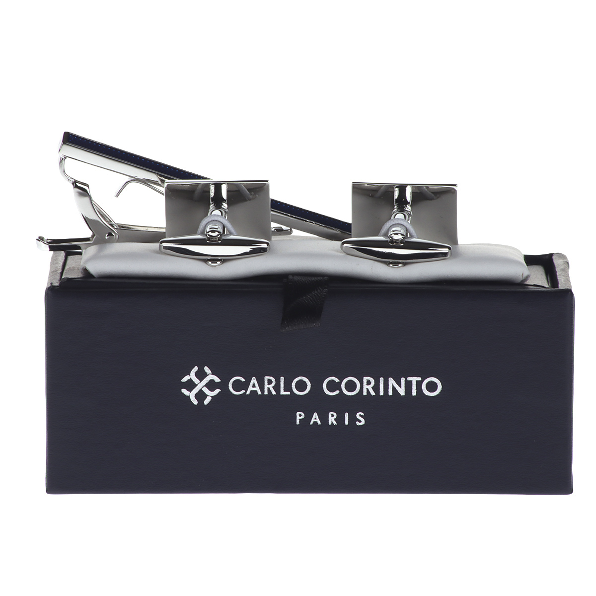 Set Gemelos y Pisacorbata Carlo Corinto para Hombre image number null