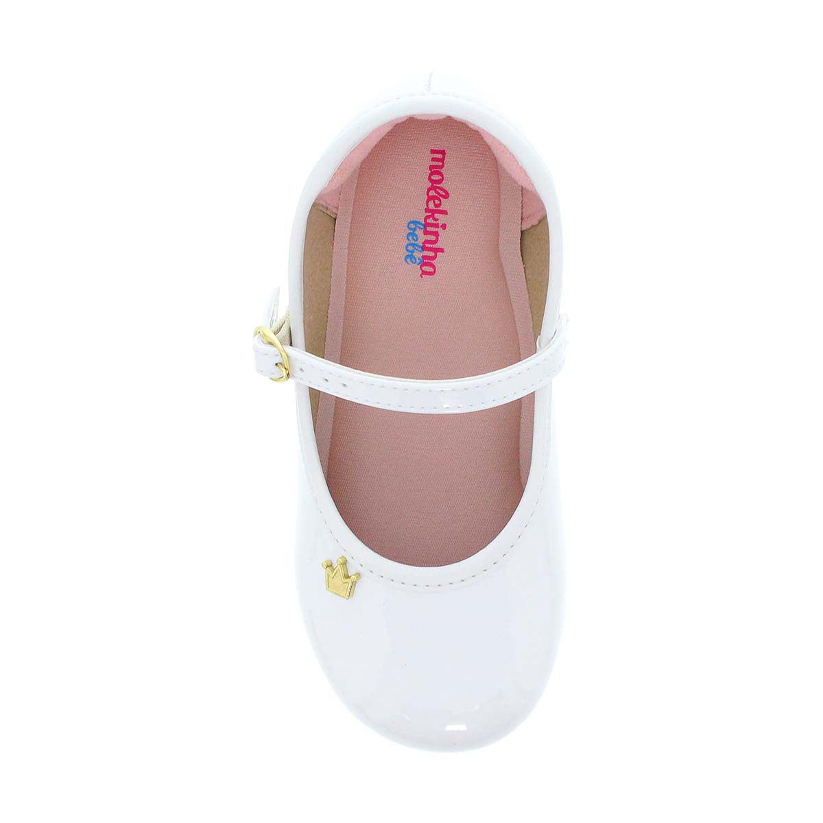 Zapato con Hebilla Molekinha Blanco Aplicaci&oacute;n para Ni&ntilde;a image number null