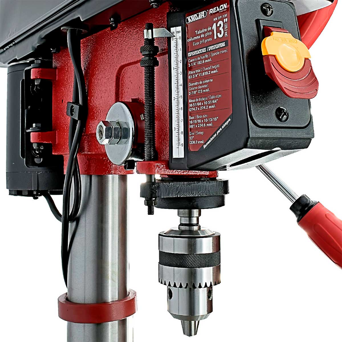 Taladro de Columna de Piso Profesional de 13" Kn Dp-13F Knova image number null