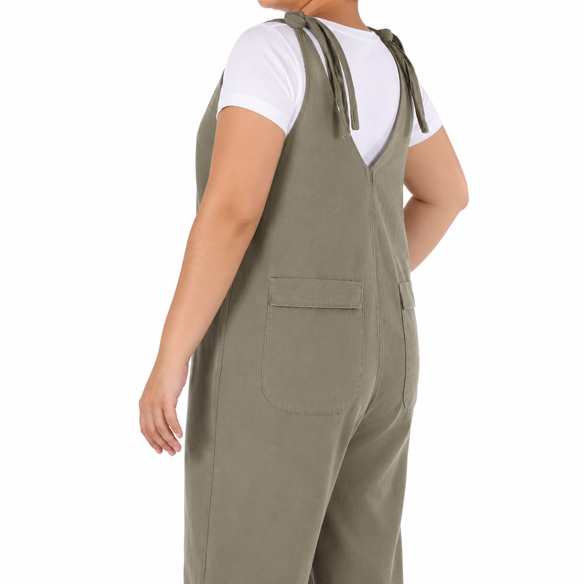 Overall Lino Viscosa Casual Jeanious para Mujer Curvy image number null