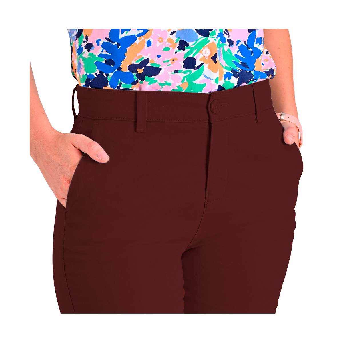 Pantal&oacute;n Casual Sin Pinza Slim Supply Para Mujer Casual image number null