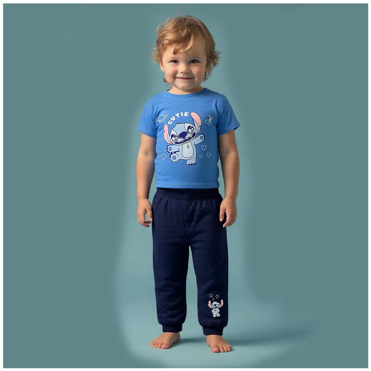Pijama Playera con Pantal&oacute;n Disney para Beb&eacute; Ni&ntilde;o image number null