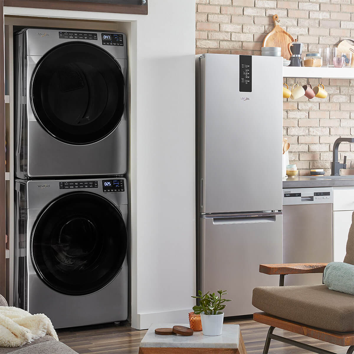 Combo Gris Whirlpool Frontal 21kg Cwd_7mwfw5605m image number null