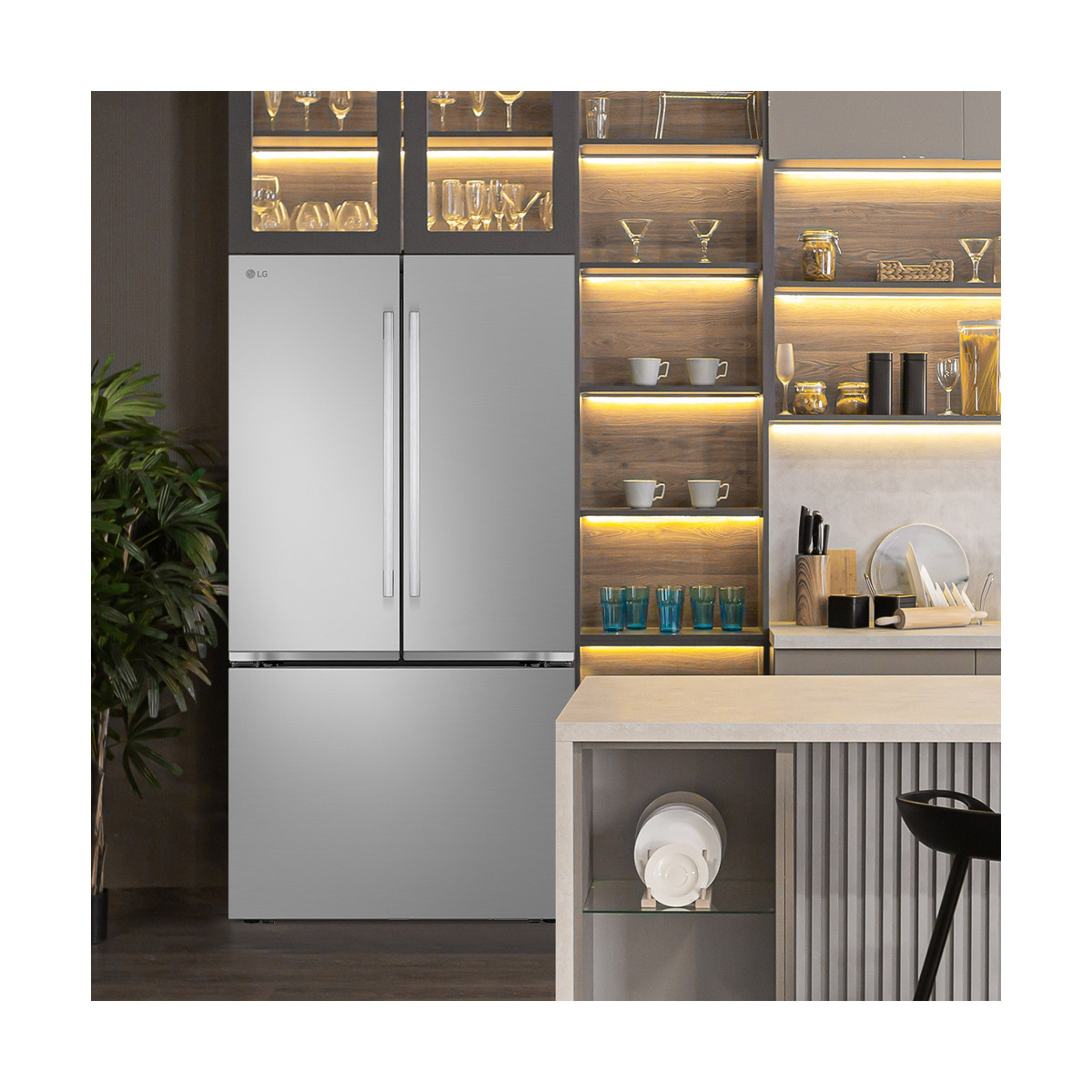 REFRIGERADOR LG PTA FRANCESA 32P GM90HIP PLATA image number null
