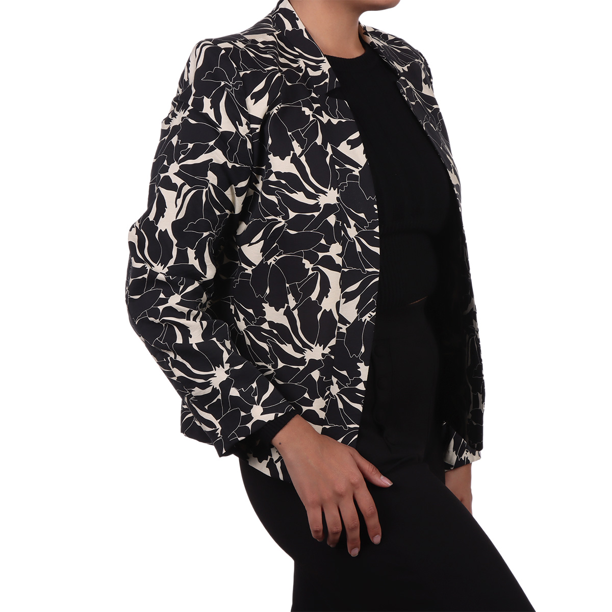 Saco Blazer Estampado Floral Diva By Gamus para Mujer image number null