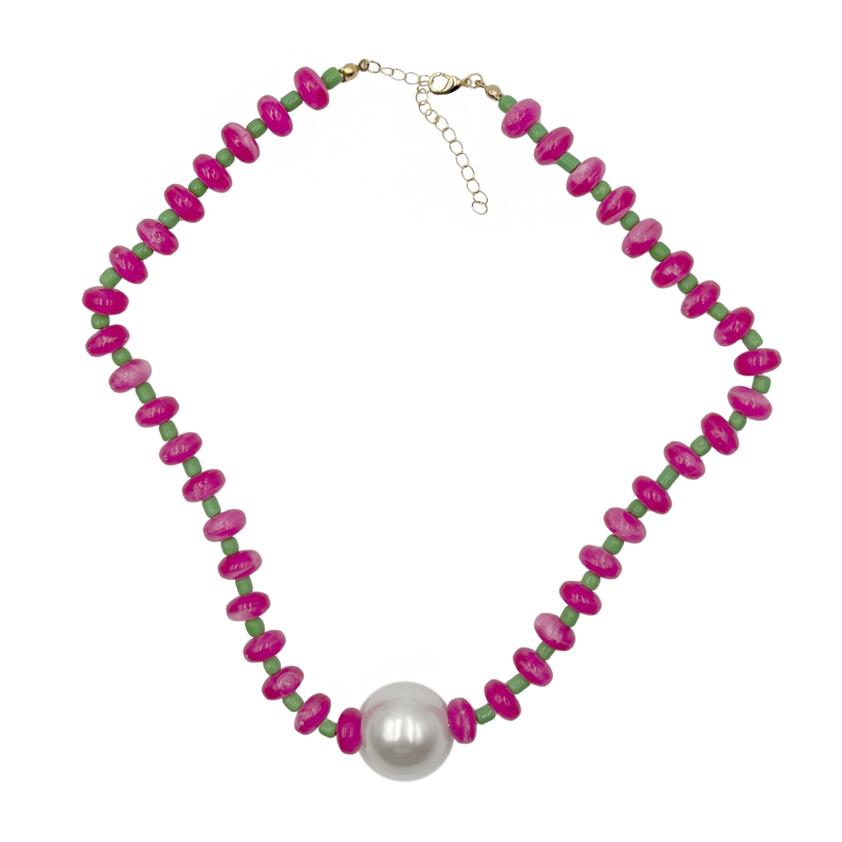Collar Chaquiras Ros Aktuales Para Mujer image number null