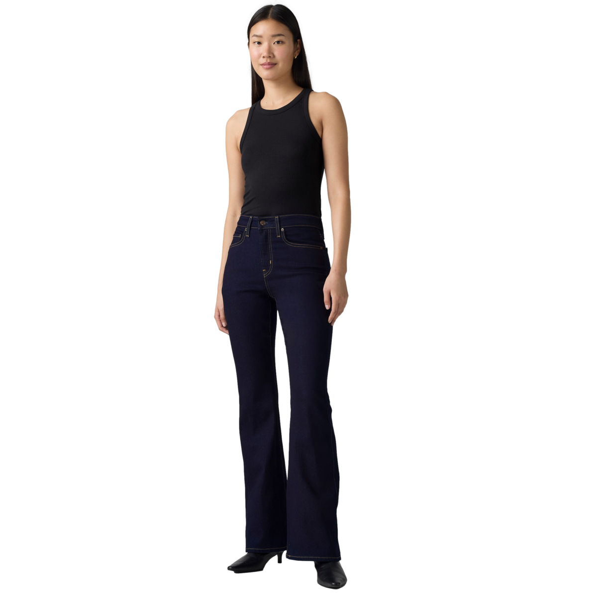Jeans 726&reg; High-Rise Flare Levi&rsquo;s&reg; para Mujer image number null