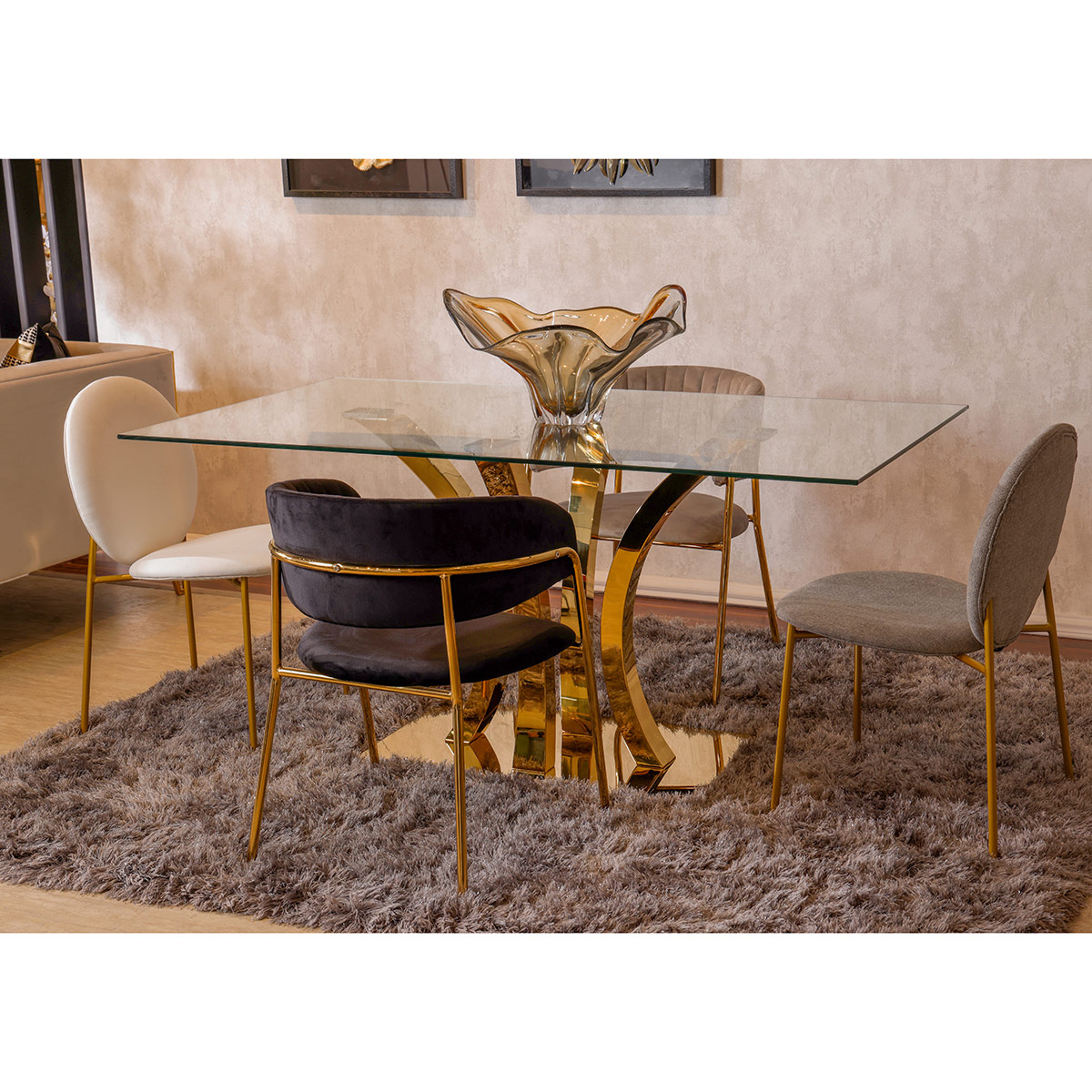 Silla de Comedor Colecci&oacute;n Silvery Gold CONCEPTS LIFE image number null