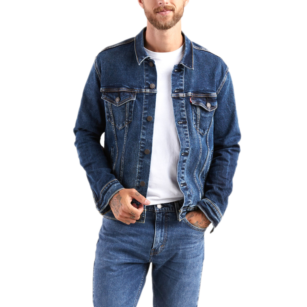 Chamarra Cl&aacute;sica Trucker Levi's en Mezclilla para Hombre Plus image number null