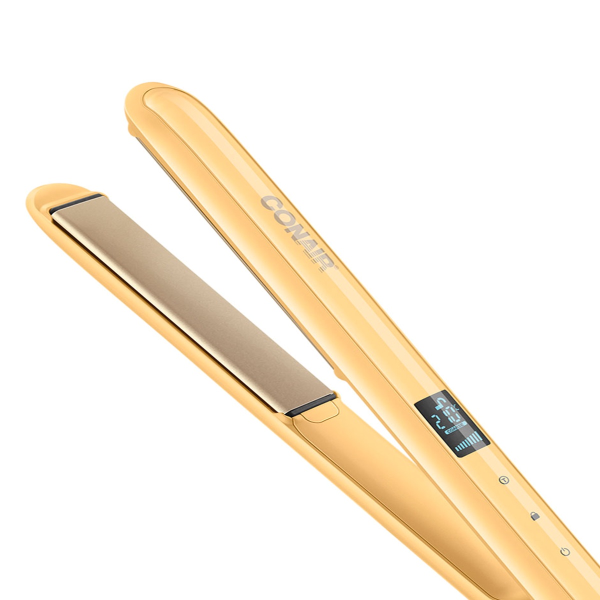 Alaciadora 1" Doble Ceramica Amarilla Conair image number null