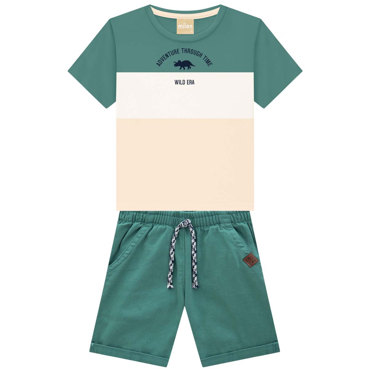 Conjunto Playera Manga Corta y Short Milon para Ni&ntilde;o image number null