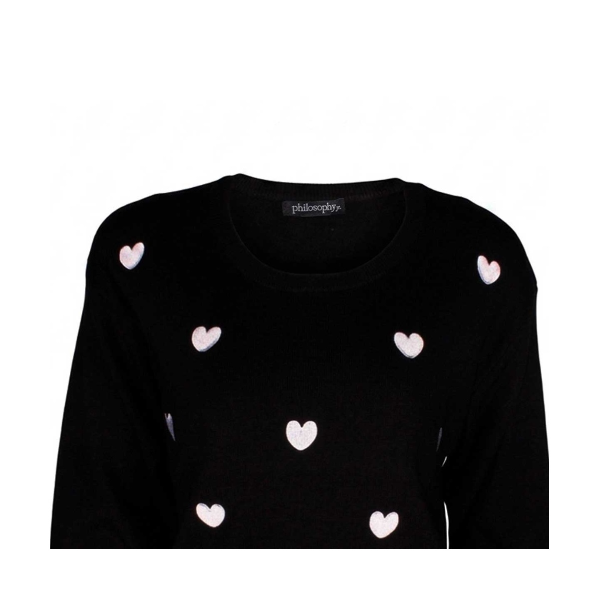Su&eacute;ter Estampado De Corazones Philosophy Para Mujer Junior image number null