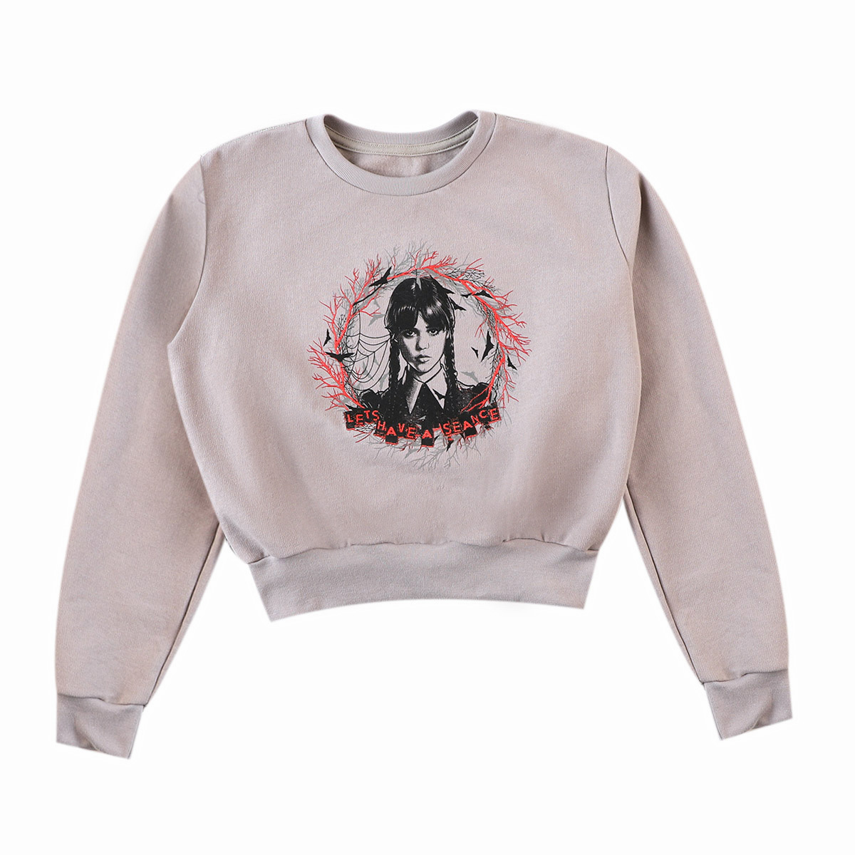 Sudadera Corta Merlina Serie Netflix para Ni&ntilde;a image number null