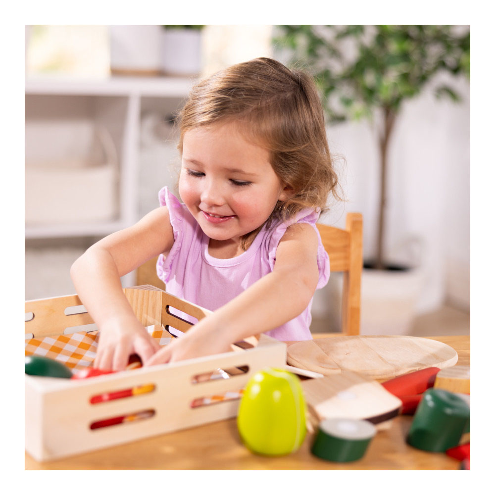 Melissa & Doug Juego de Alimentos Madera para Cortar SPIN MASTER image number null