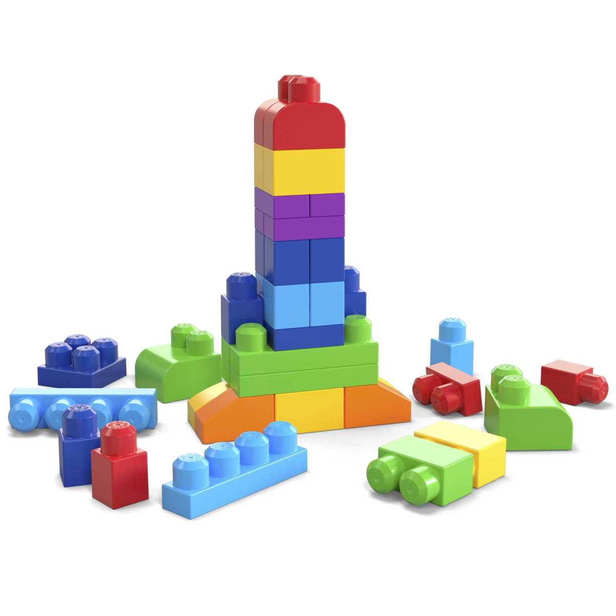 Mega Bloks Juguete Cl&aacute;sica Bolsa De Construcci&oacute;n 60 Piezas image number null