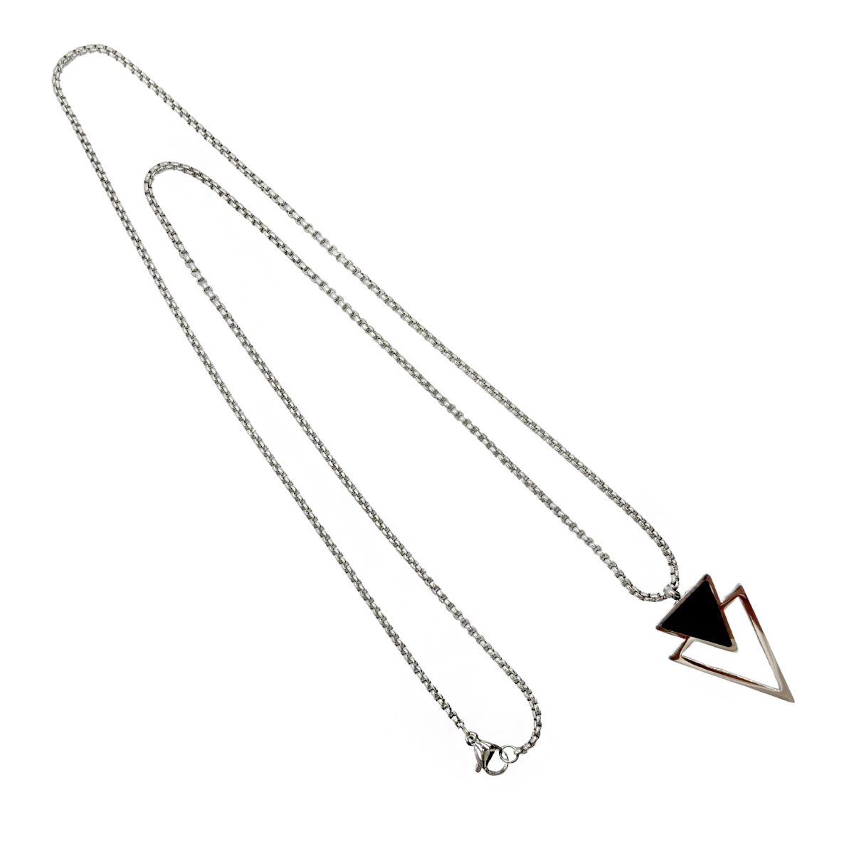 Cadena Eslab&oacute;n Tri&aacute;ngulos Aktuales para Hombre image number null