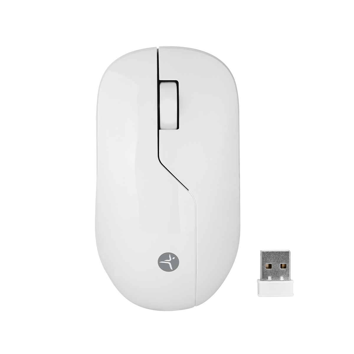 Mouse Inal&aacute;mbrico Recargable Blanco Techzone image number null
