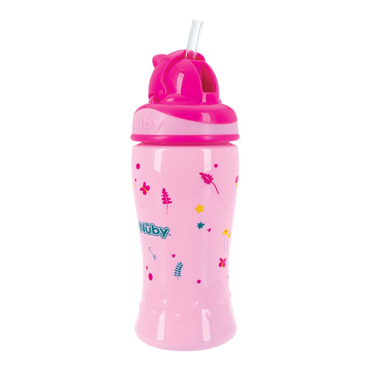 Vaso Nuby Thirsty Kids Flip con Popote de Silic&oacute;n image number null