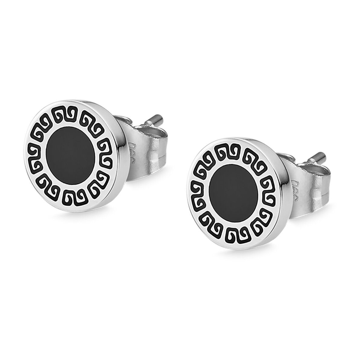 Pendientes Acero Inoxidable Men&rsquo;s Earrings Lotus Style para Hombre image number null