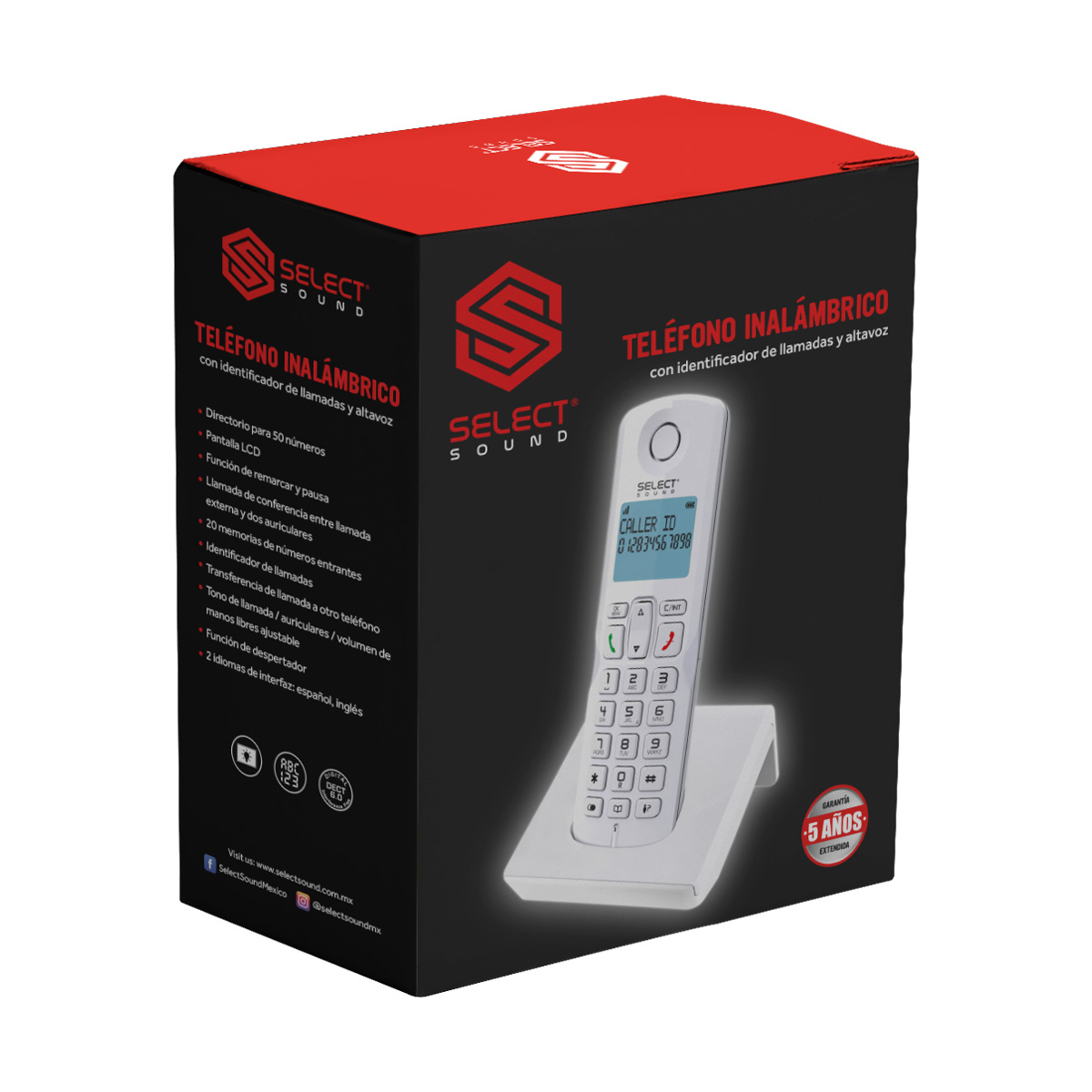 Tel&eacute;fono Al&aacute;mbrico Select Sound 8033 Blanco image number null