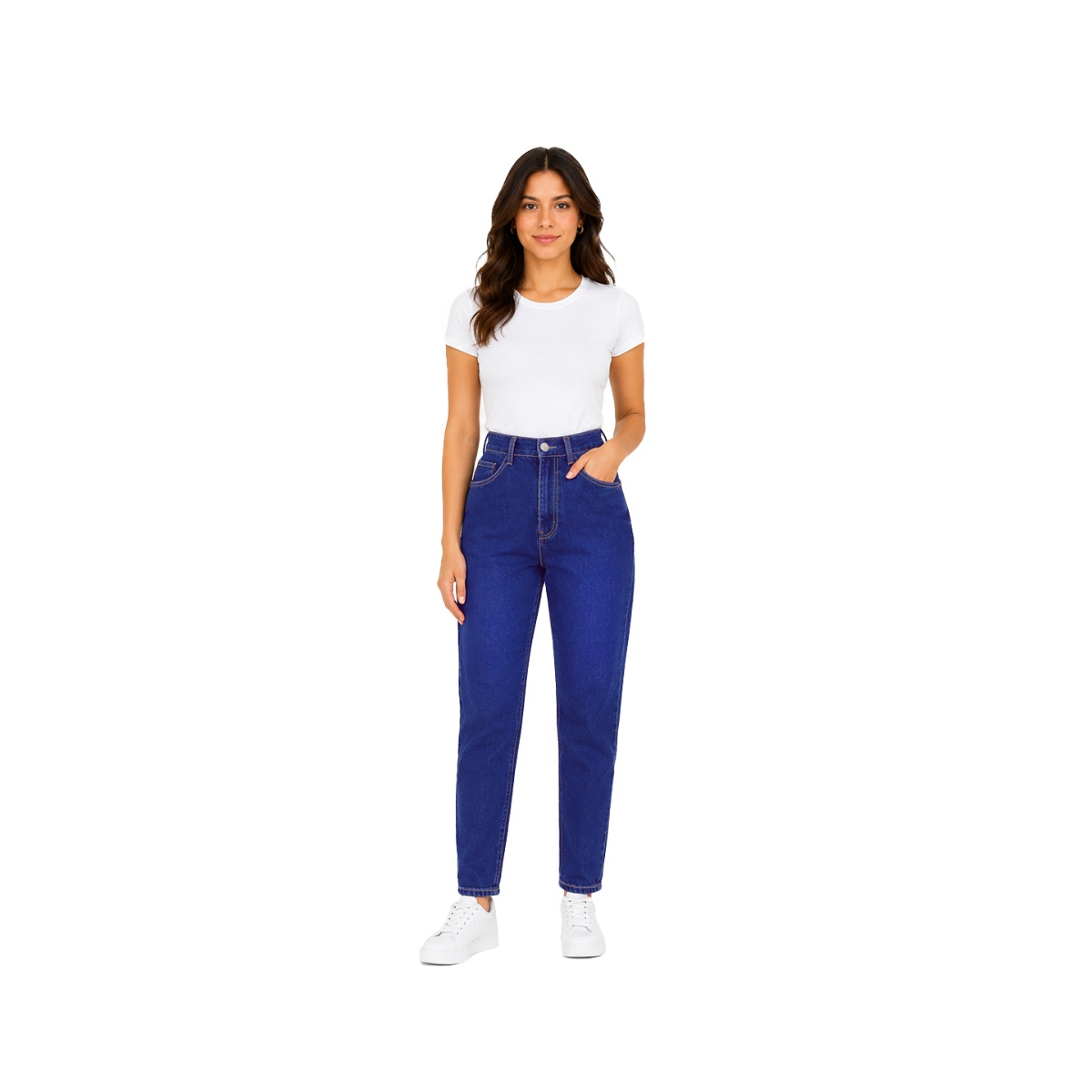 Jeans Corte Mom Fit Beronna  Para Mujer image number null
