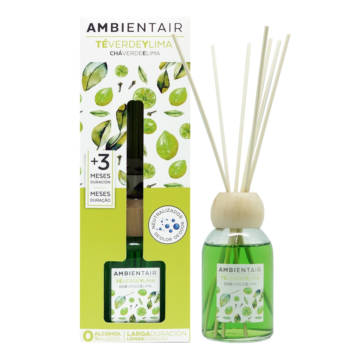 Difusor Mikado De 100ml Te Verde Ambientair image number null