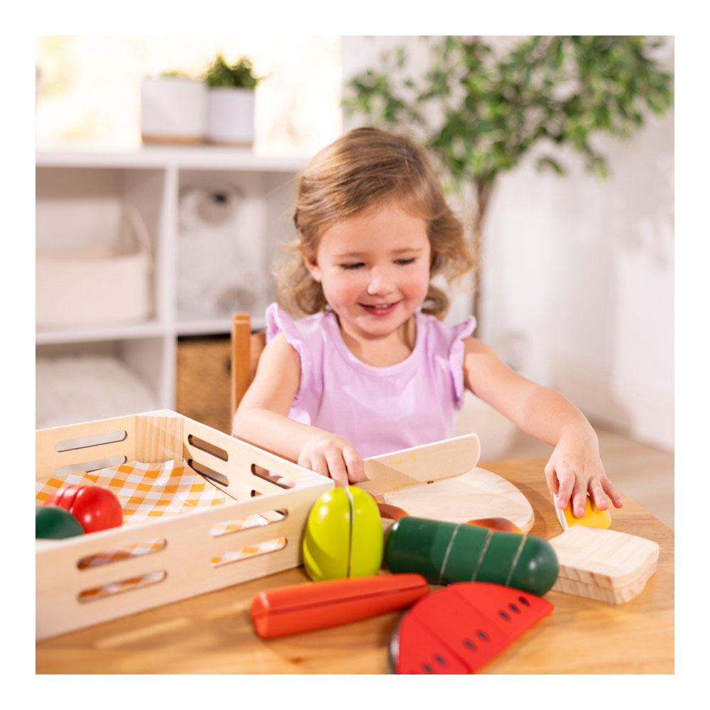 Melissa & Doug Juego de Alimentos Madera para Cortar SPIN MASTER image number null