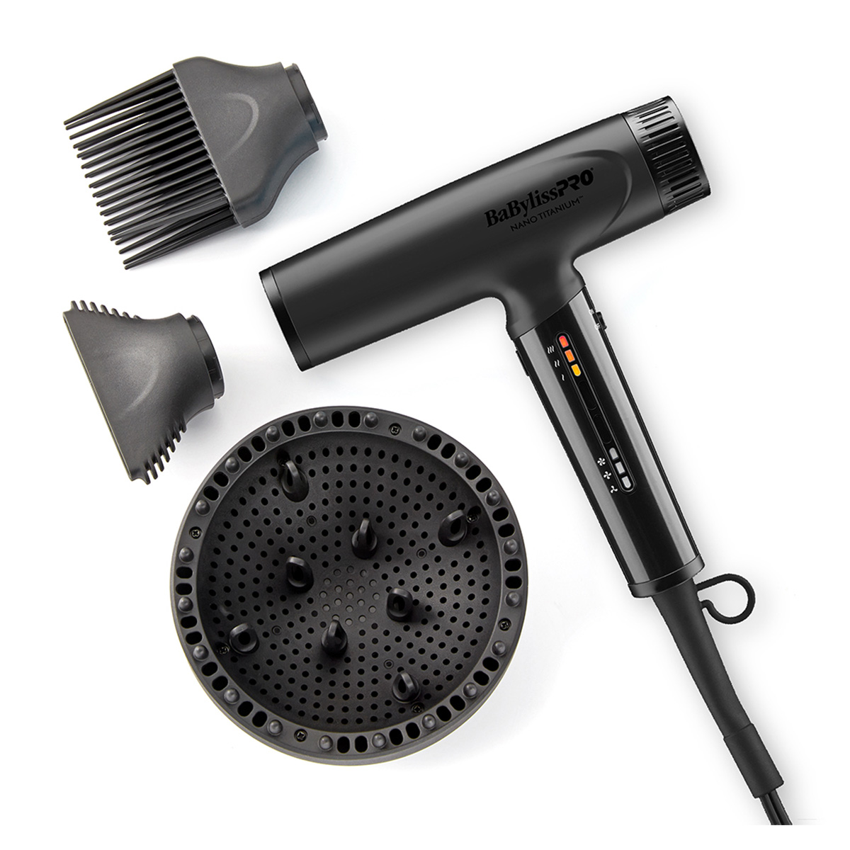 Secadora Nano Titanium Digital Matte Black 1400W Babyliss image number null