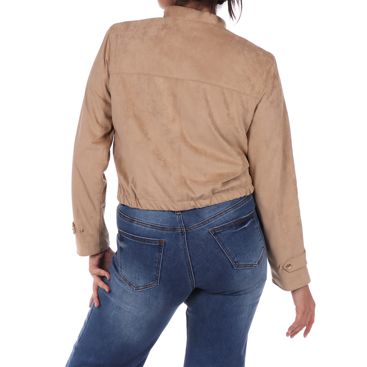 Chamarra Suede con Botones Arqueology para Mujer image number null