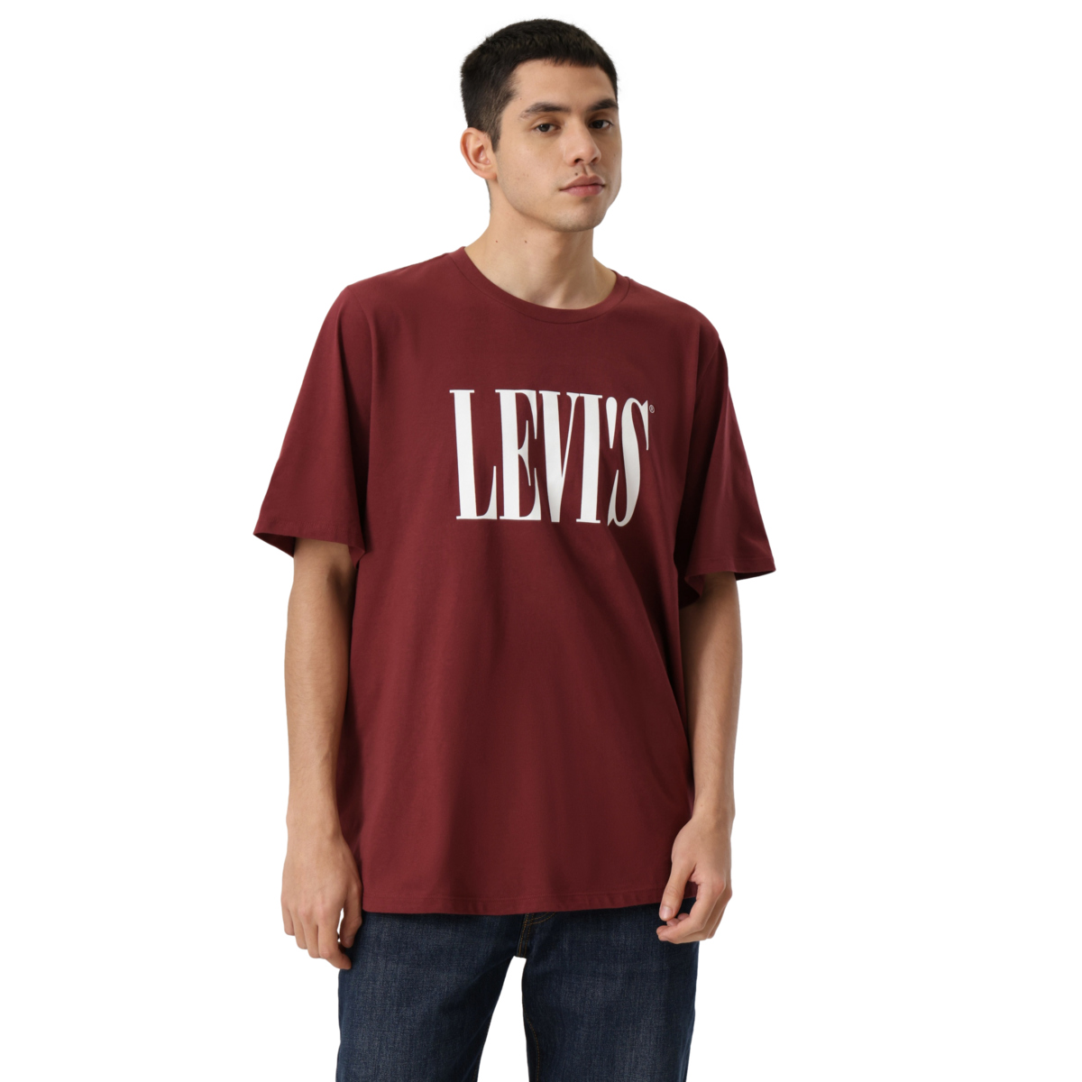 Playera con Grafico Levi's Rojo Manga Corta para Hombre Plus image number null