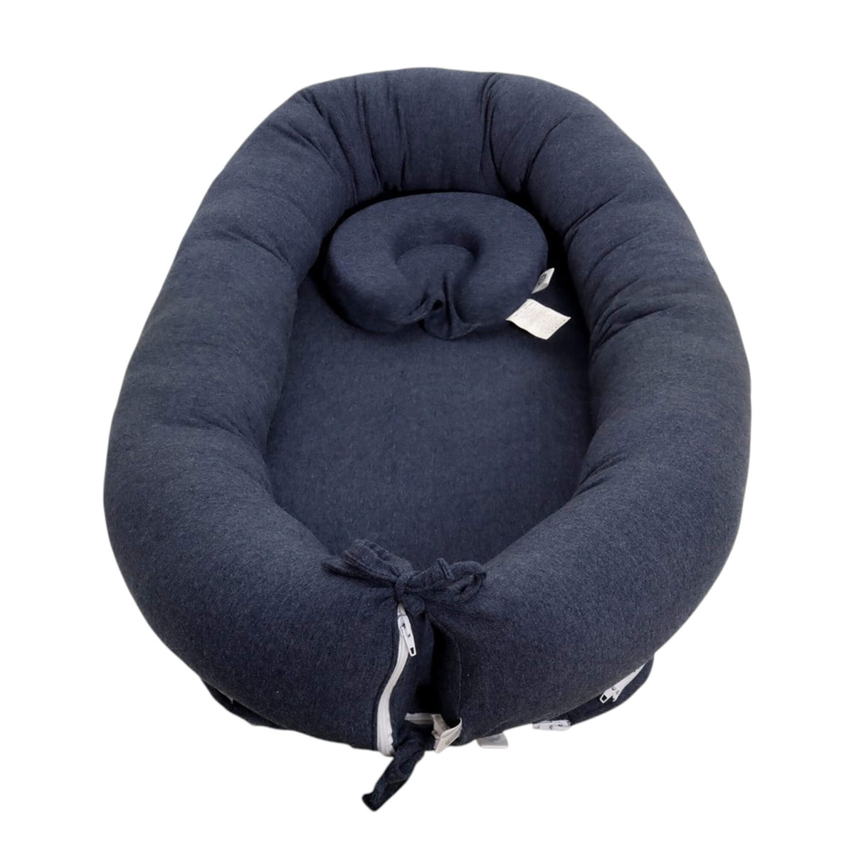 Nido Cama para Beb&eacute; Cary 3 en 1 Soft Jersey Azul Marino jaspe image number null