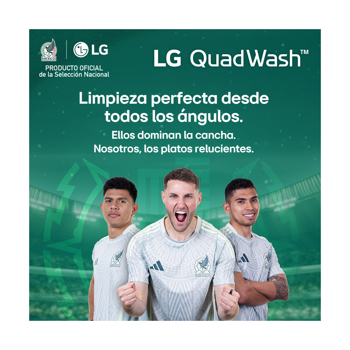 Lavavajillas LG QuadWash TrueSteam Empotre Acero Inoxidable color Negro LDP6810SS image number null