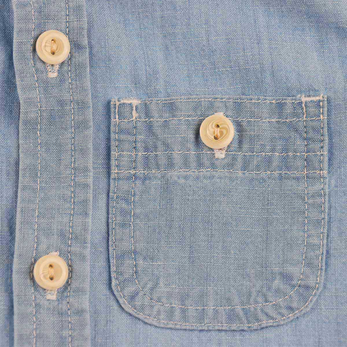 Camisa Denim Manga Corta con Bolsillos Jeanious para Ni&ntilde;o image number null