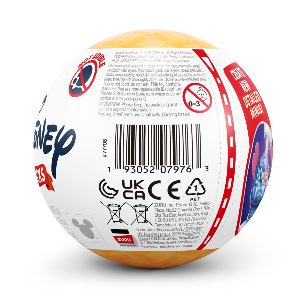 C&aacute;psula Mini Brands Create Disney Snacks Serie 1 Zuru image number null