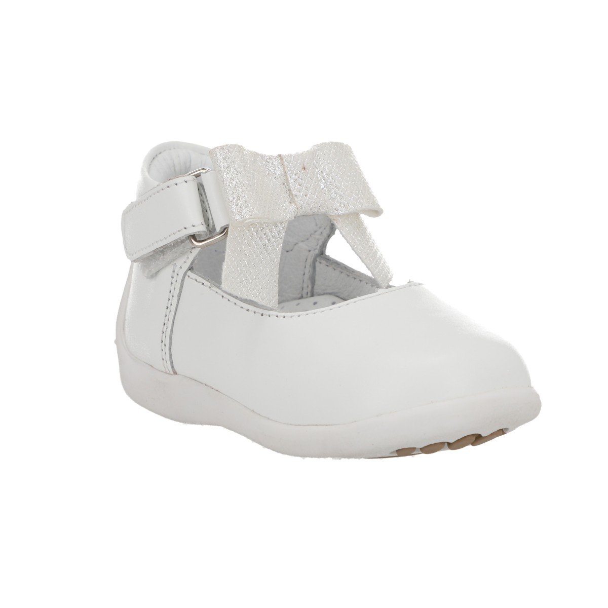 Zapato Blanco Ceremonia Andanenes con Aplicaci&oacute;n Mo&ntilde;o para Beb&eacute; Ni&ntilde;a image number null