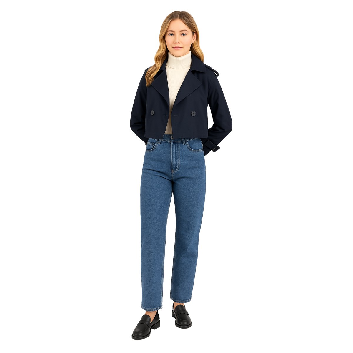 Gabardina Corta Forever 21 para Mujer Junior image number null