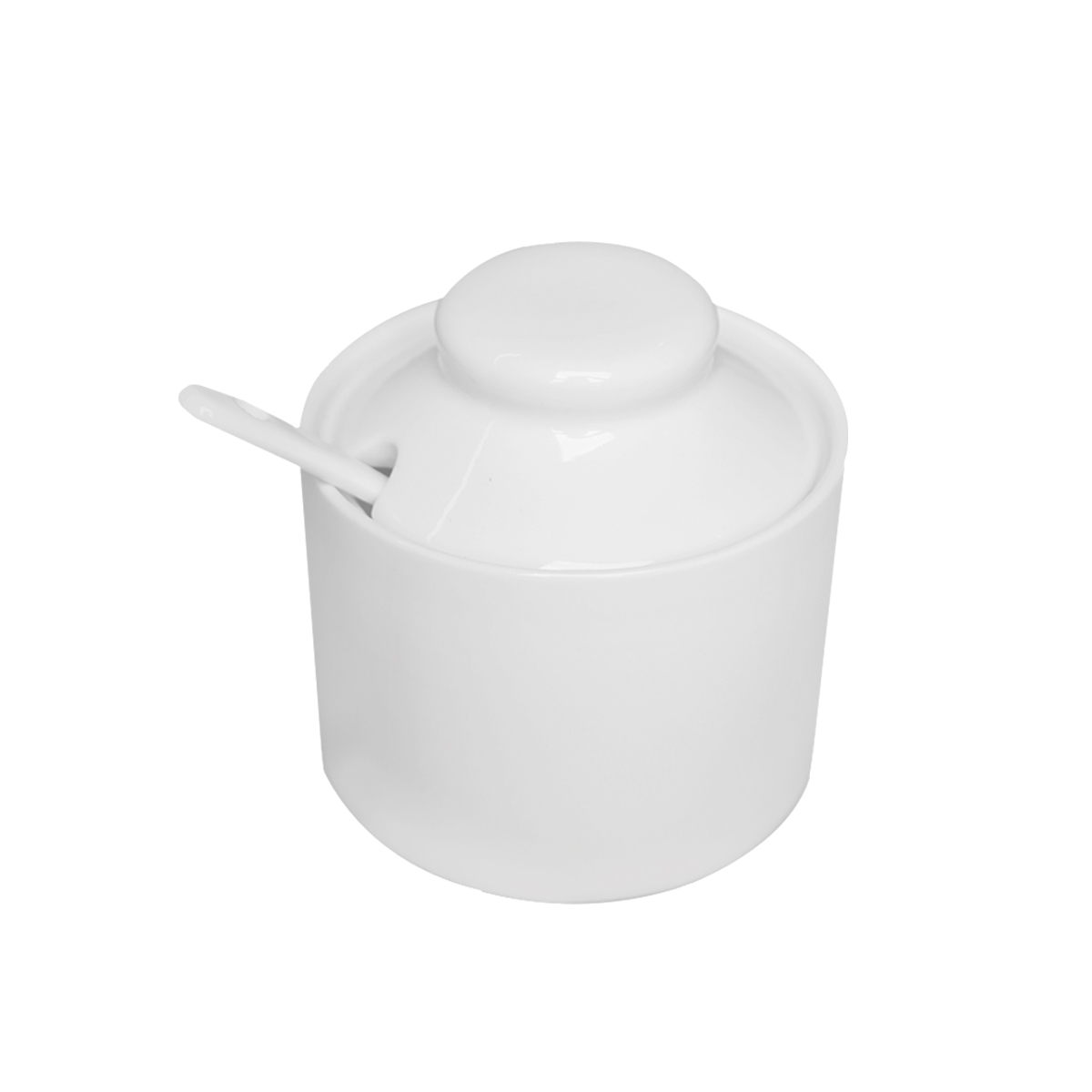 Azucarera con Tapa y Cuchara Porcelana Chefmaker image number null