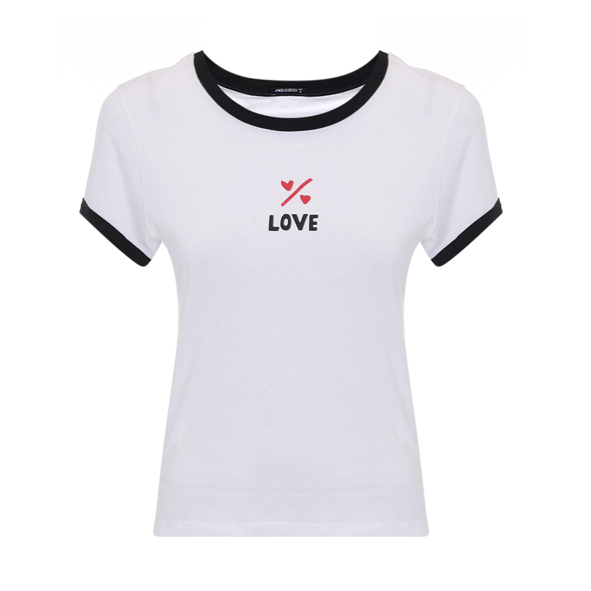 Playera Con Bies En Combinaci&oacute;n Jeanious Para Mujer Junior image number null