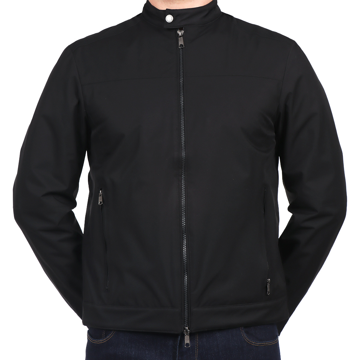 Chamarra Ligera Poli&eacute;ster Cuello Alto Bruno Magnani Hombre image number null