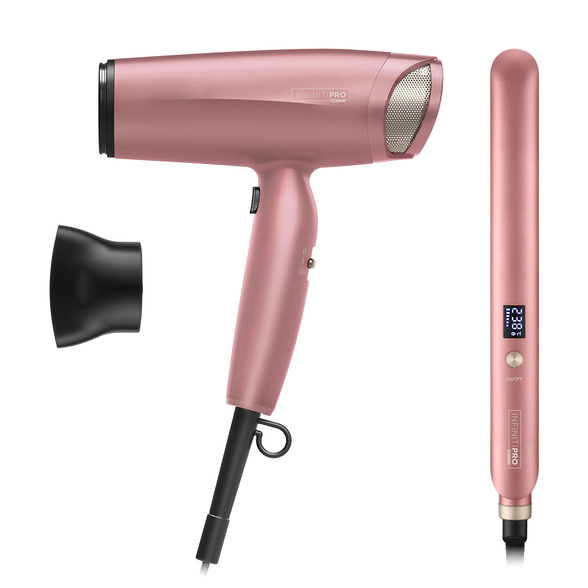 Combo Secadora Y Alaciadora Rose Gold Conair image number null