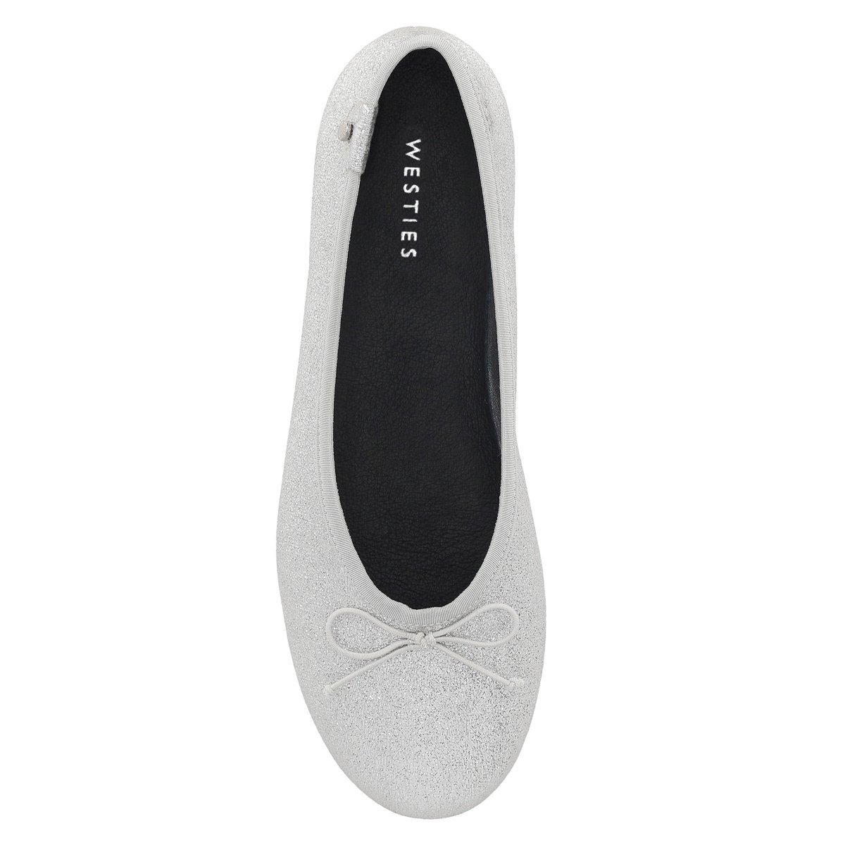 Ballerinas Plateadas Westies con Aplicaci&oacute;n de Mo&ntilde;o para Mujer image number null