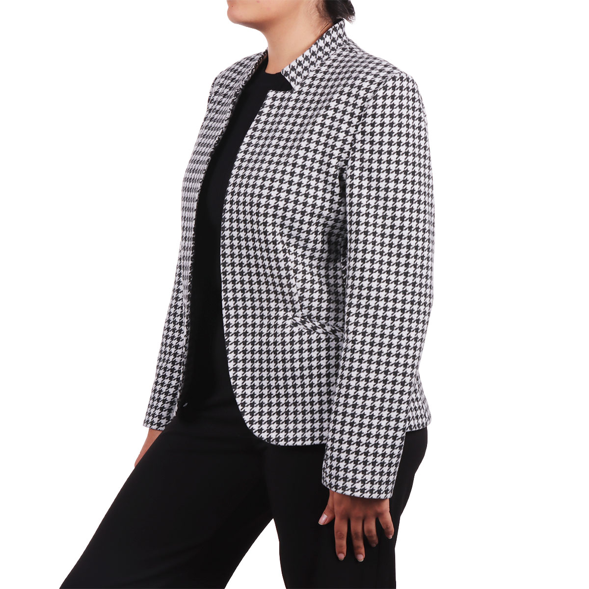 Saco Estampado Cl&aacute;sico Pata de Gallo Diva By Gamus Mujer image number null