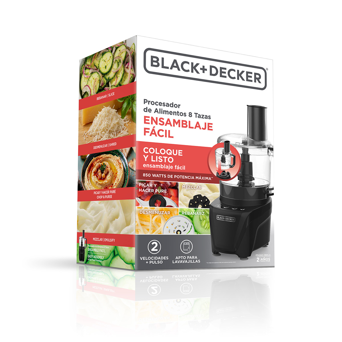 Black + Decker Procesador de Alimentos con Capacidad de 8 Tazas image number null
