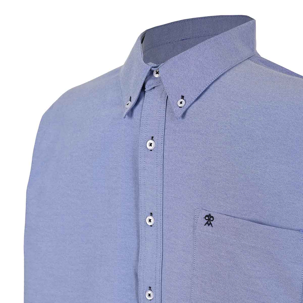 Camisa Lisa Cavalatti Manga Larga para Hombre Plus image number null