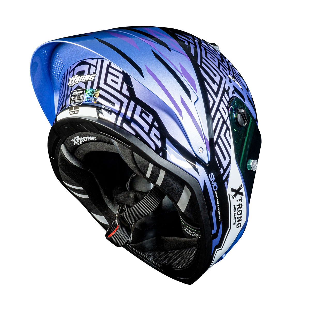 CASCO INTEGRAL XTR-352 R1 STRIKER MORADO BRILLO image number null