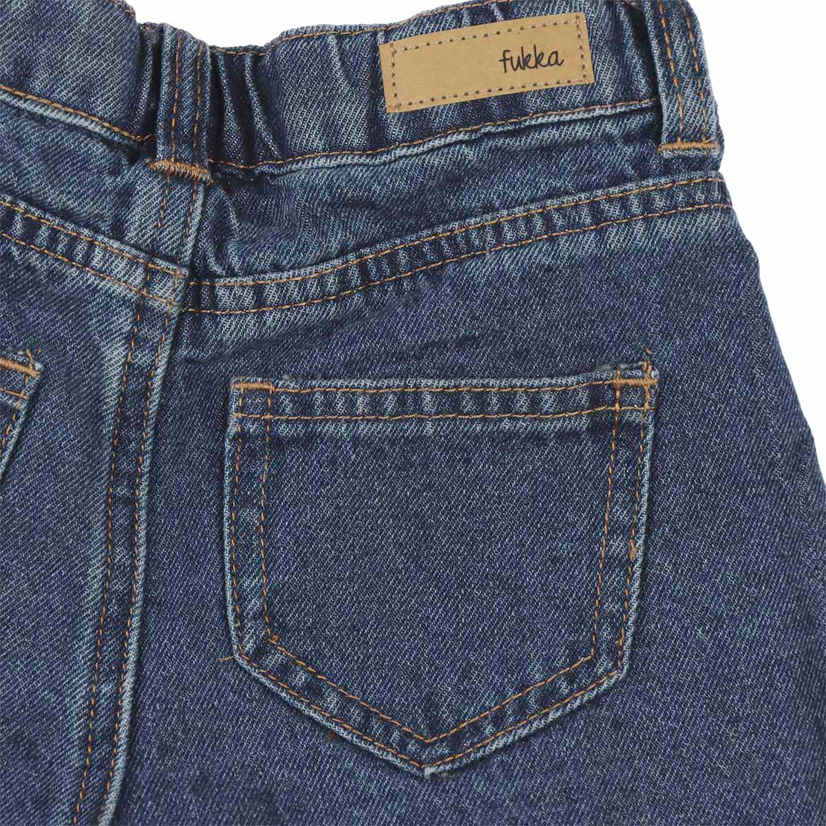 Short Denim con Pinzas y Cintura El&aacute;stica Fukka Ni&ntilde;o Toddler image number null